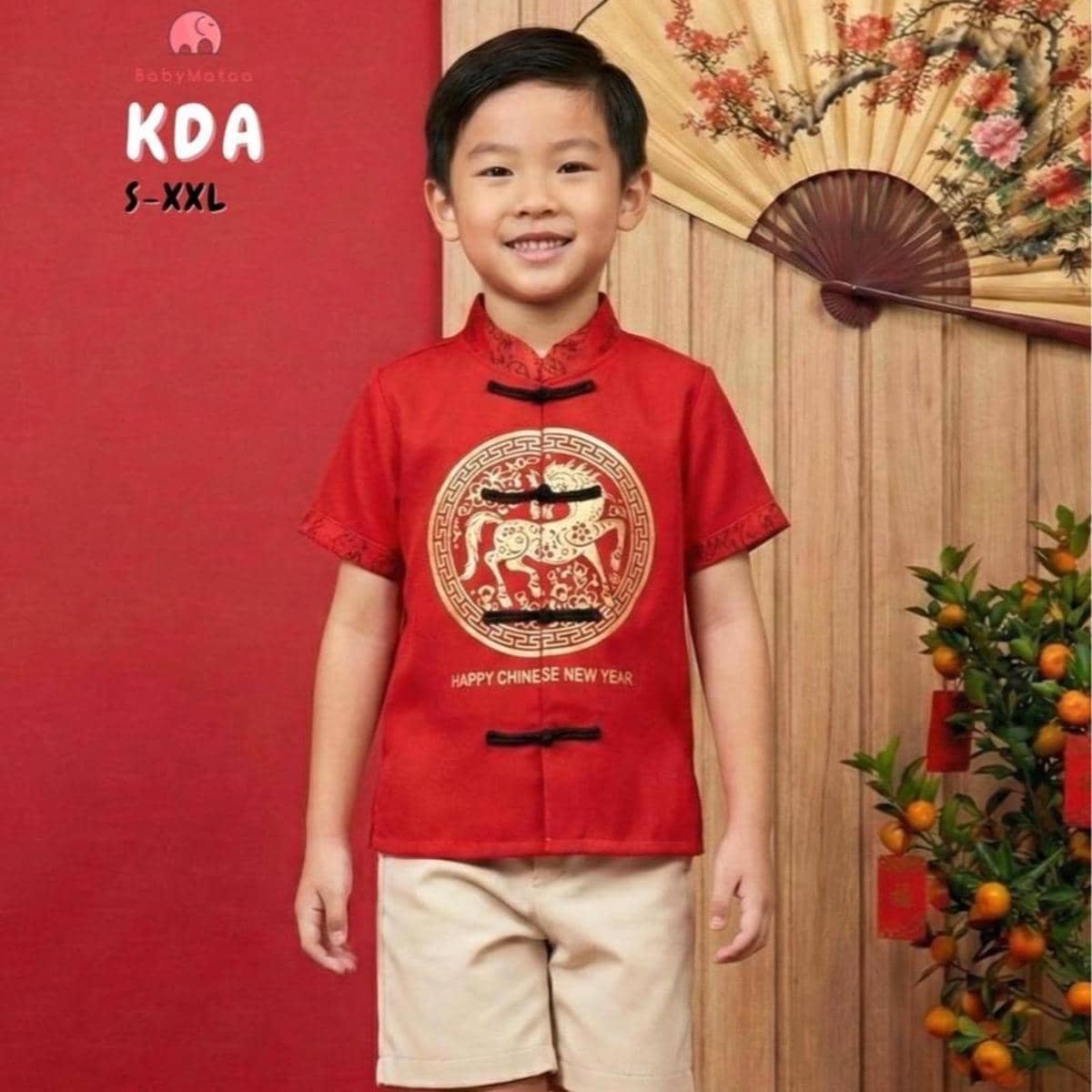 baju Imlek anak laki-laki. 