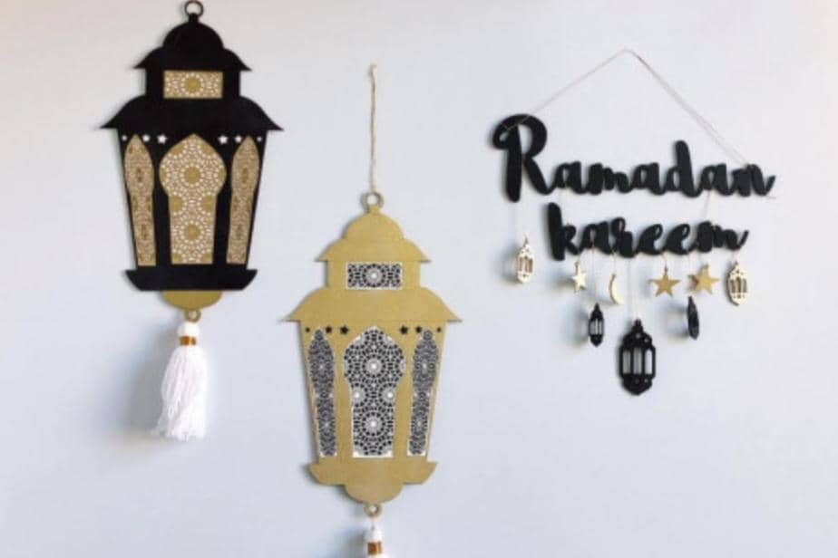 Ilustrasi dekorasi ramadan 