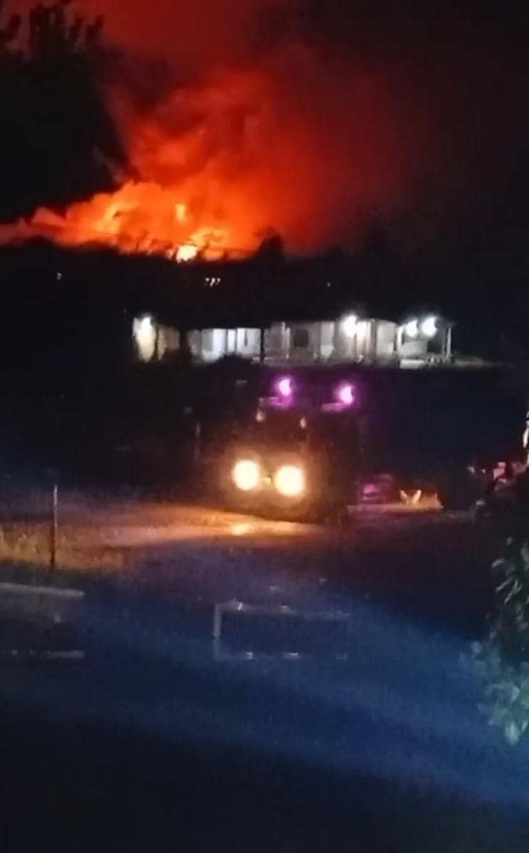 Kebakaran di pabrik Tapioka Lampung Tengah.