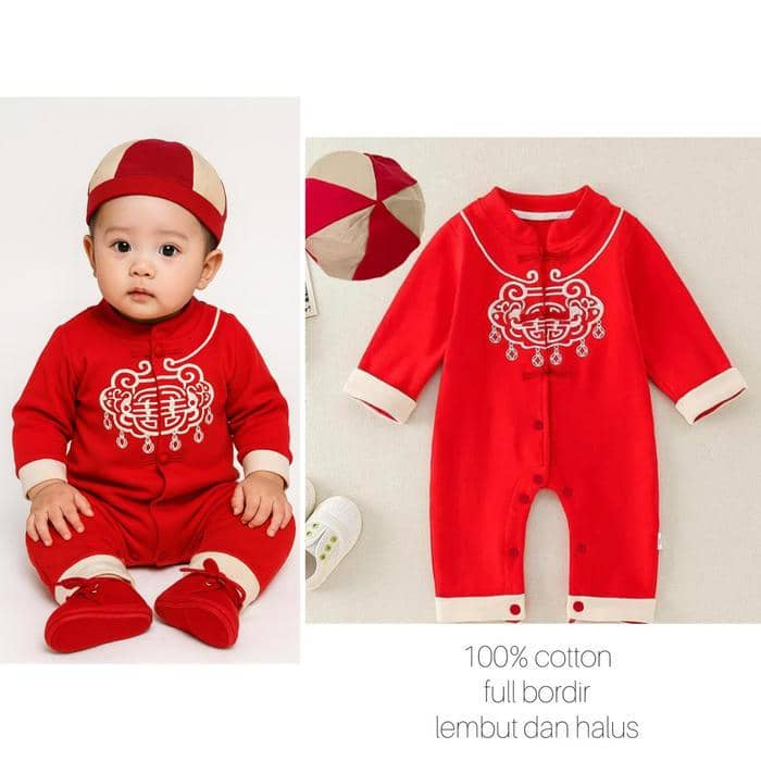 baju Imlek anak laki-laki. 