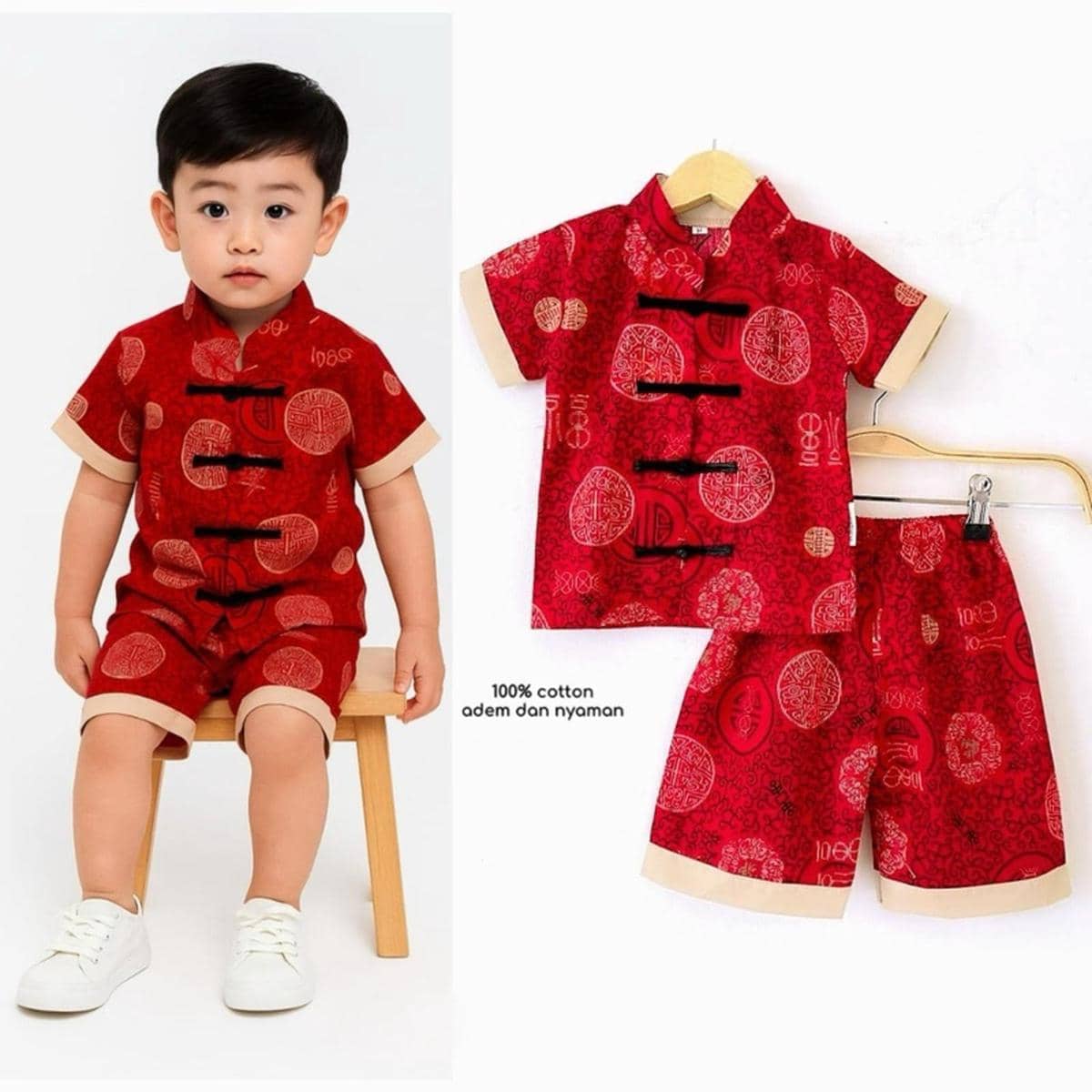 baju Imlek anak laki-laki. 