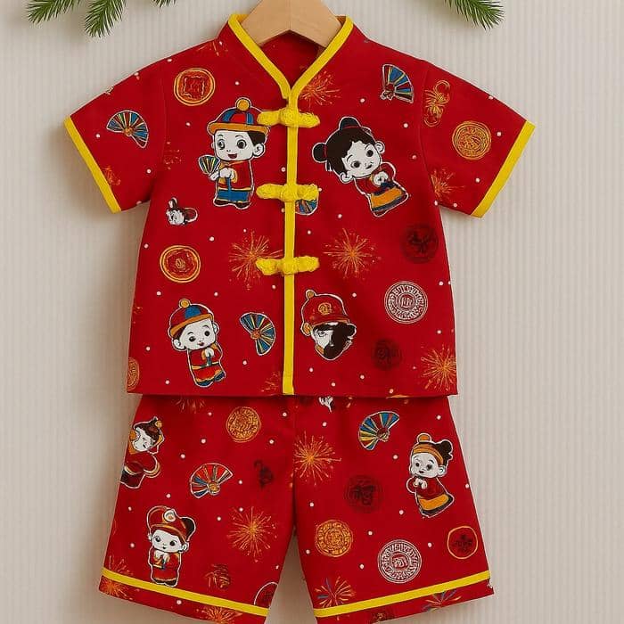 baju Imlek anak laki-laki. 