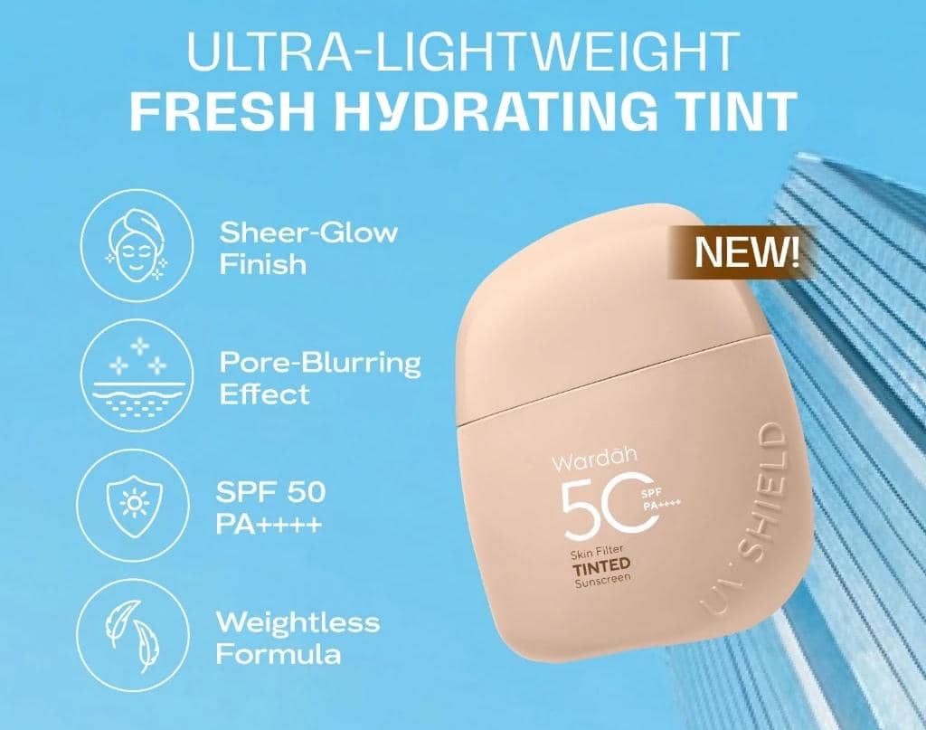 Sunscreen UV Shield Skin Filter Tinted