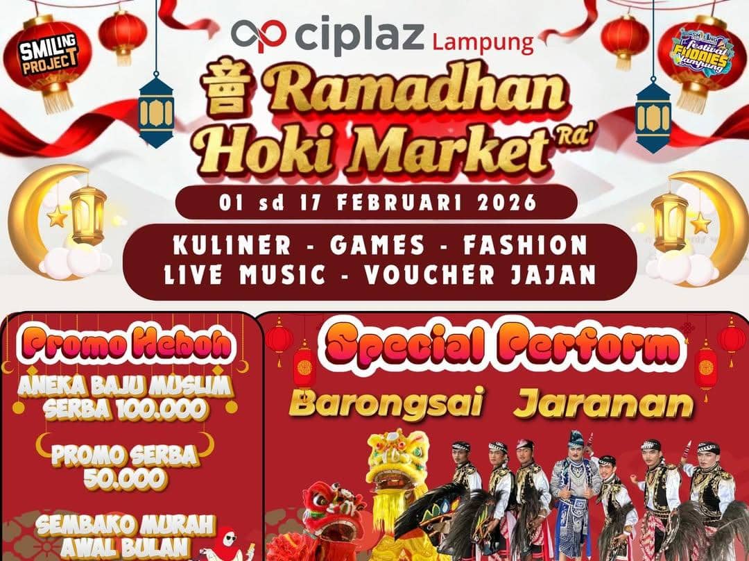 Pertunjukan Barongsai Ciplaz Mall Lampung
