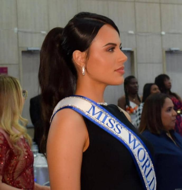Potret miss world kolombia 2026