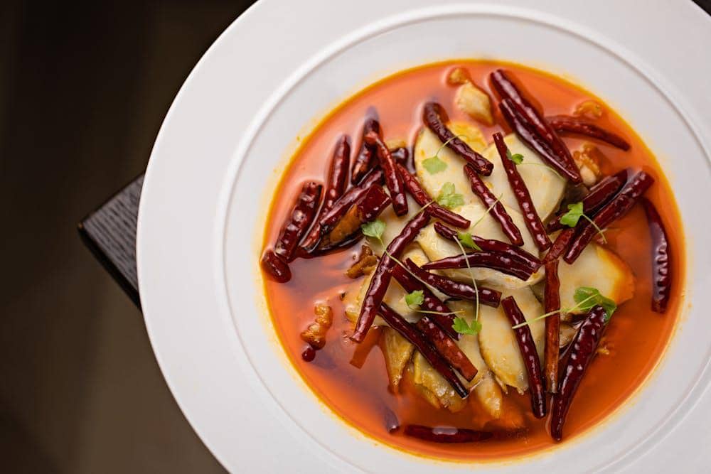 ilustrasi mala soup dumpling