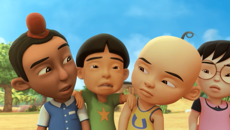 cuplikan serial kartun Upin & Ipin