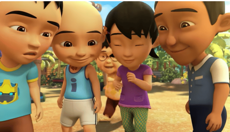 cuplikan serial kartun Upin & Ipin