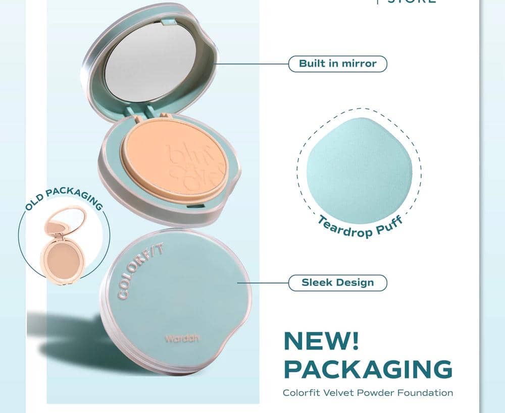 Wardah Colorfit Velvet Powder Foundation 