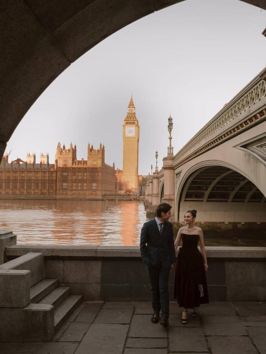 Momen prewed Syifa Hadju dan El Rumi di London