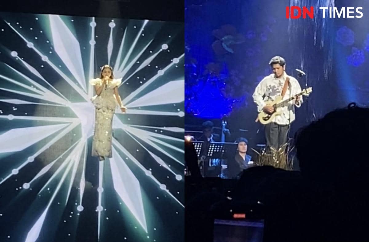 potret konser “KOMA” Mahalini di Istora Senayan, Sabtu (14/2/2026) 