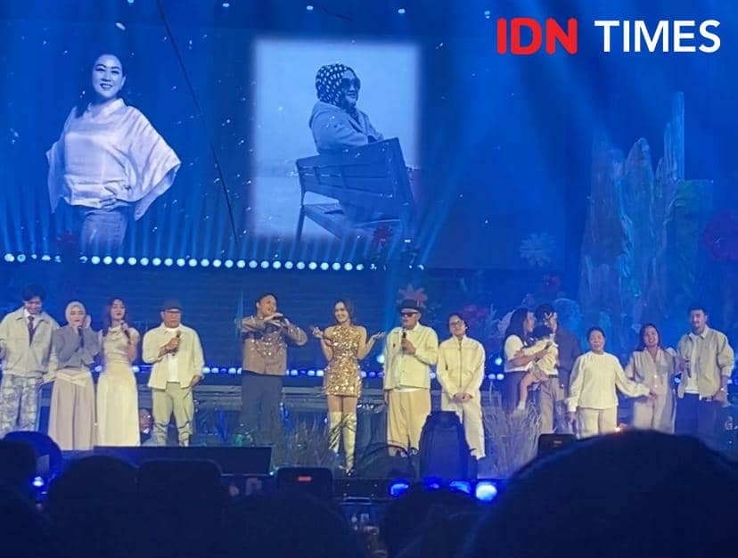 potret konser “KOMA” Mahalini di Istora Senayan, Sabtu (14/2/2026) 