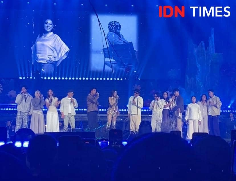 potret konser “KOMA” Mahalini di Istora Senayan, Sabtu (14/2/2026) (dok. IDN Times/Rani Asnurida)
