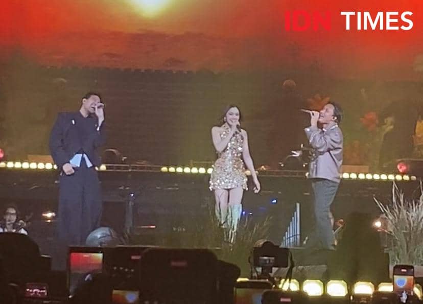 potret konser “KOMA” Mahalini di Istora Senayan, Sabtu (14/2/2026) 