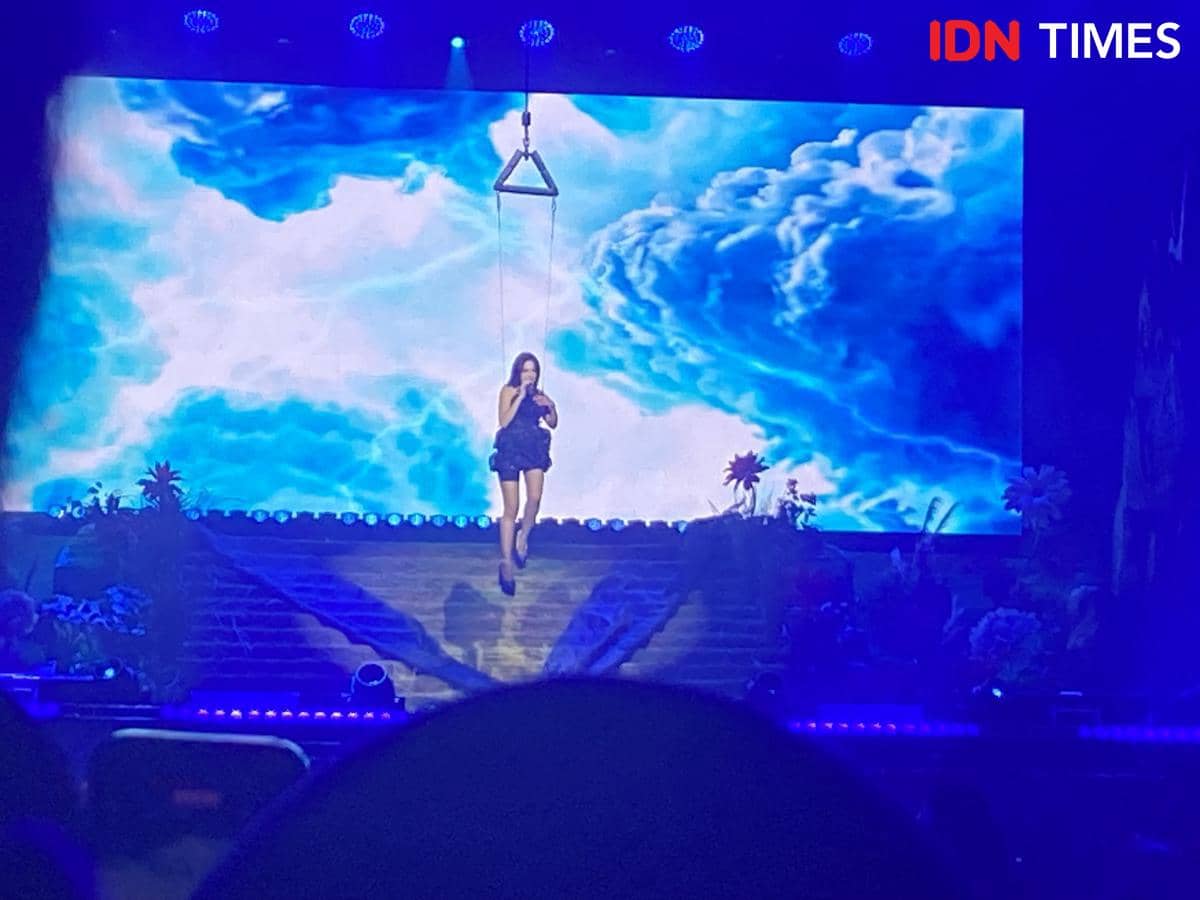 potret konser “KOMA” Mahalini di Istora Senayan, Sabtu (14/2/2026) 