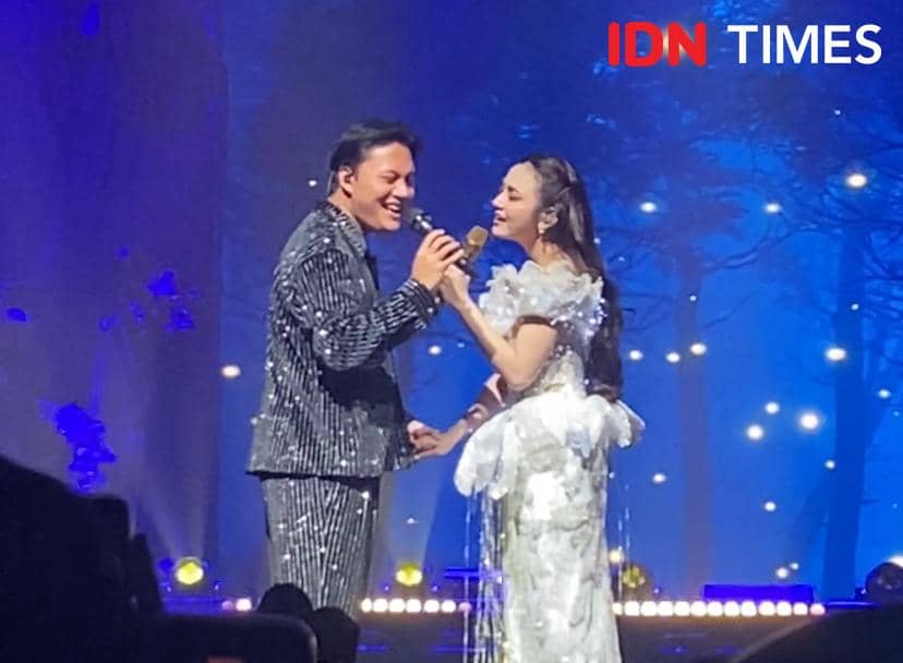 potret konser “KOMA” Mahalini di Istora Senayan, Sabtu (14/2/2026) 