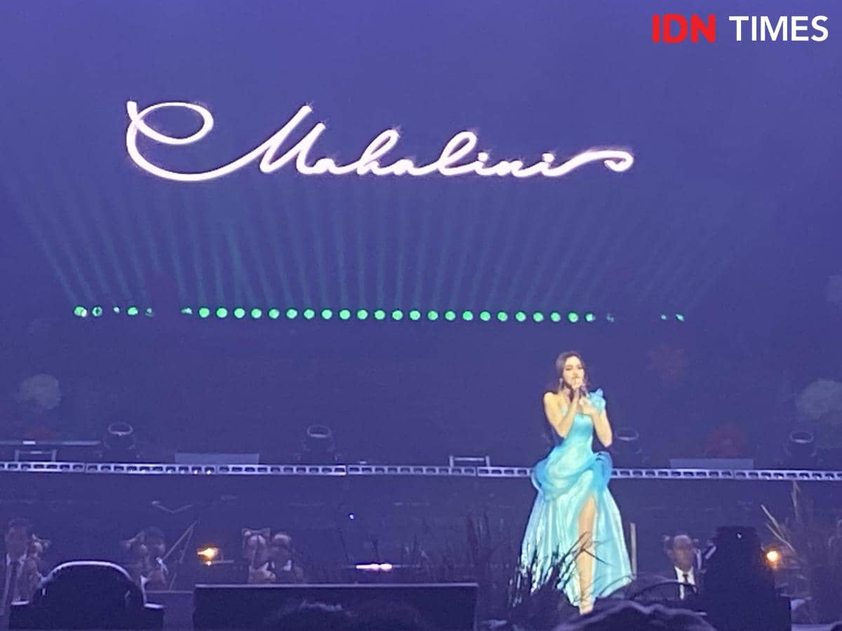 potret konser “KOMA” Mahalini di Istora Senayan, Sabtu (14/2/2026) 