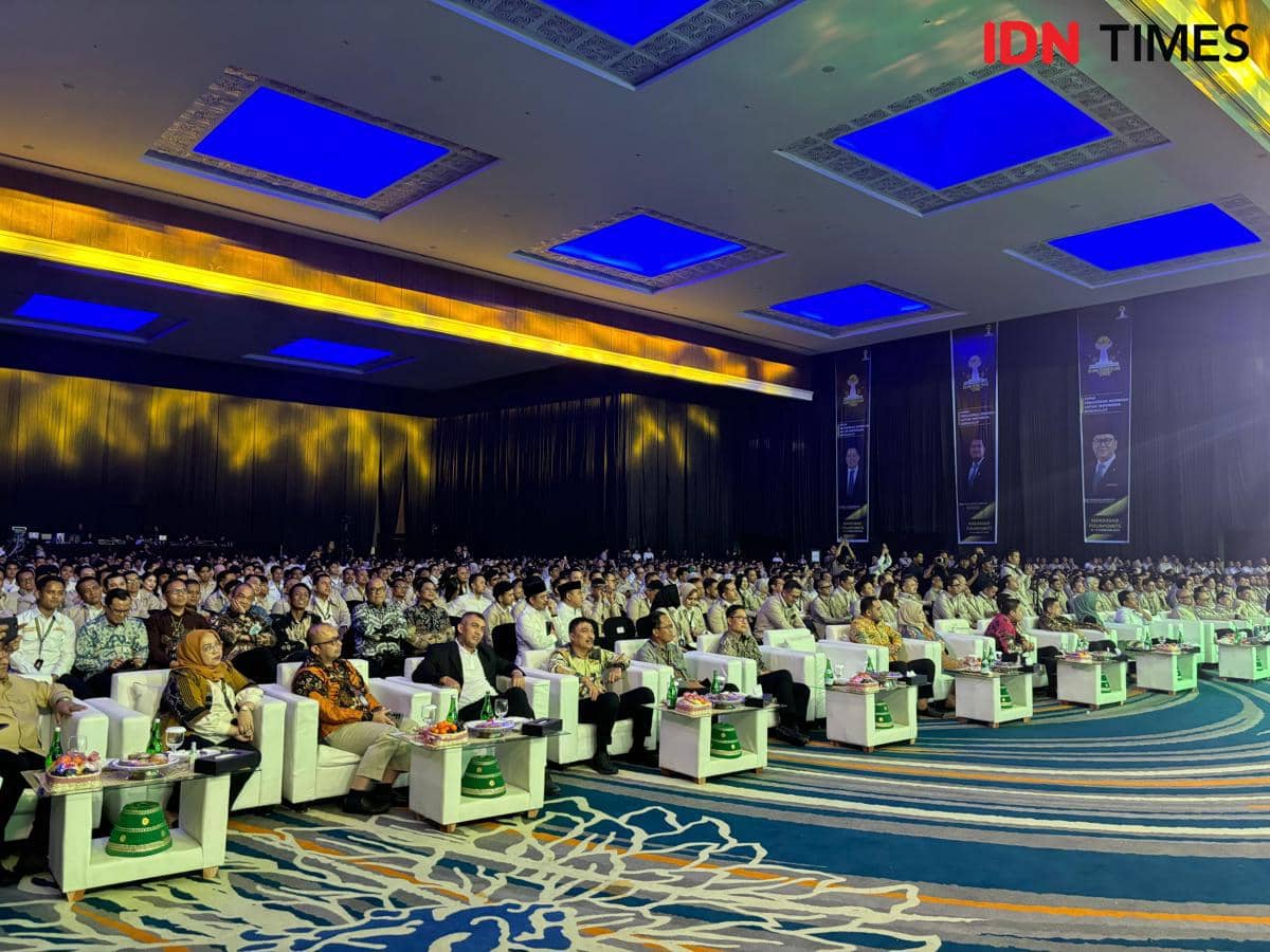 Sidang Dewan Pleno (SDP) HIPMI 2026 di Makassar, Sulawesi Selatan, Minggu (15/2/2026). IDN Times/Darsil Yahya