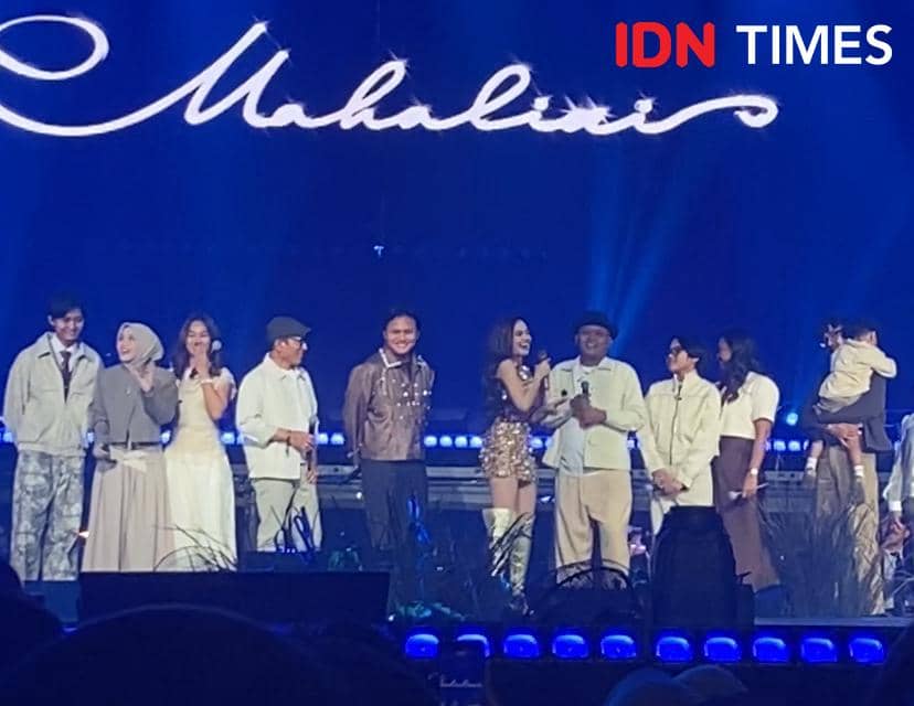 potret konser “KOMA” Mahalini di Istora Senayan, Sabtu (14/2/2026) 