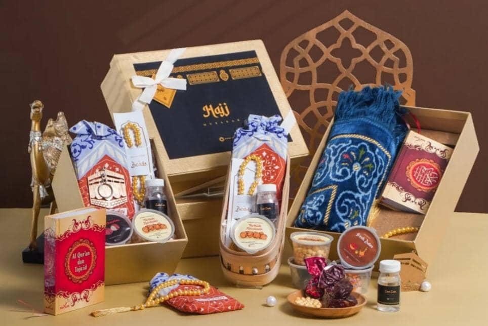 Ilustrasi paket oleh-oleh haji atau umroh 