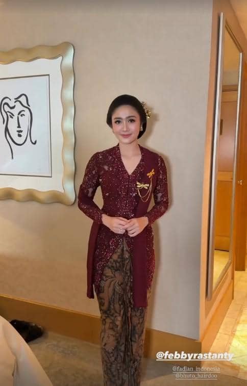 Febby Rastanty di Pernikahan Adiknya