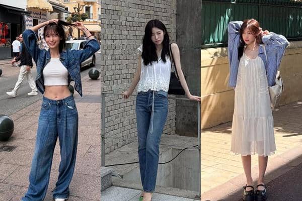 9 OOTD Liburan ala Arin Oh My GIrl, Trendi Abis Auranya Nembus Layar!