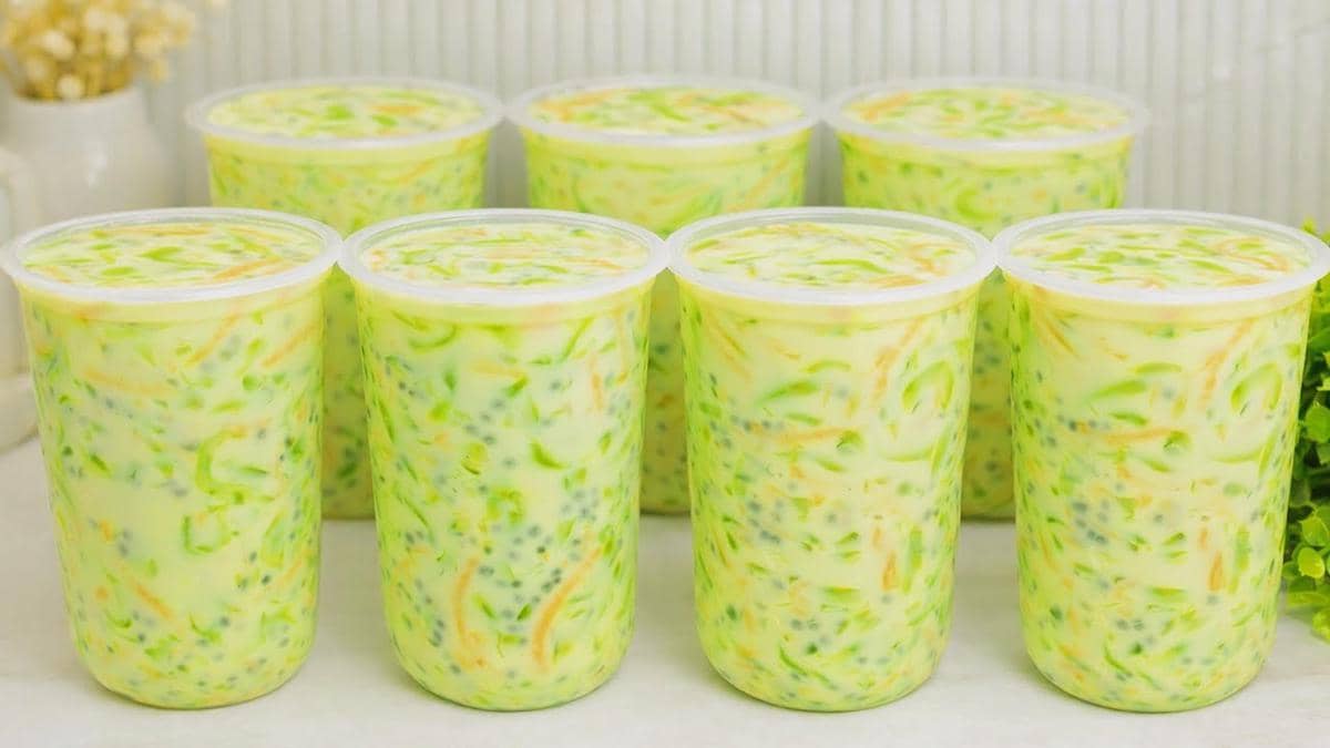 ilustrasi es melon kuah creamy 