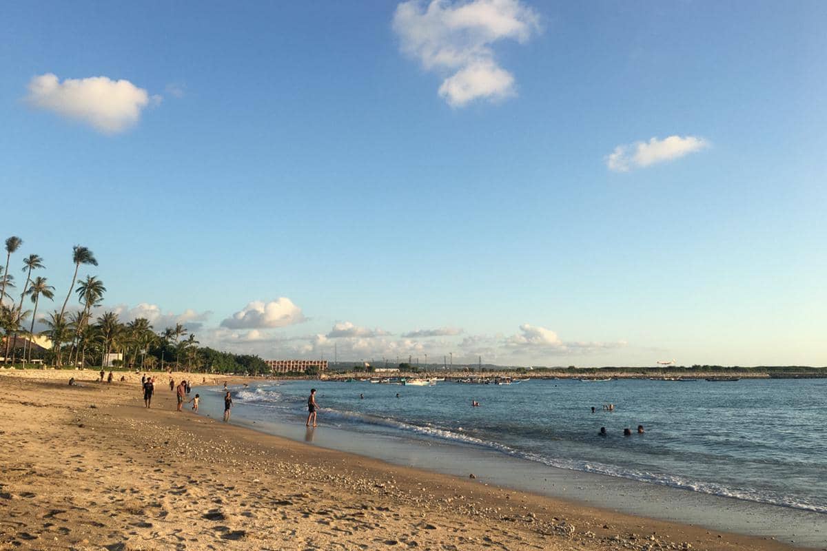 suasana Pantai Jerman, Kuta (dok.pribadi/Natalia Indah)