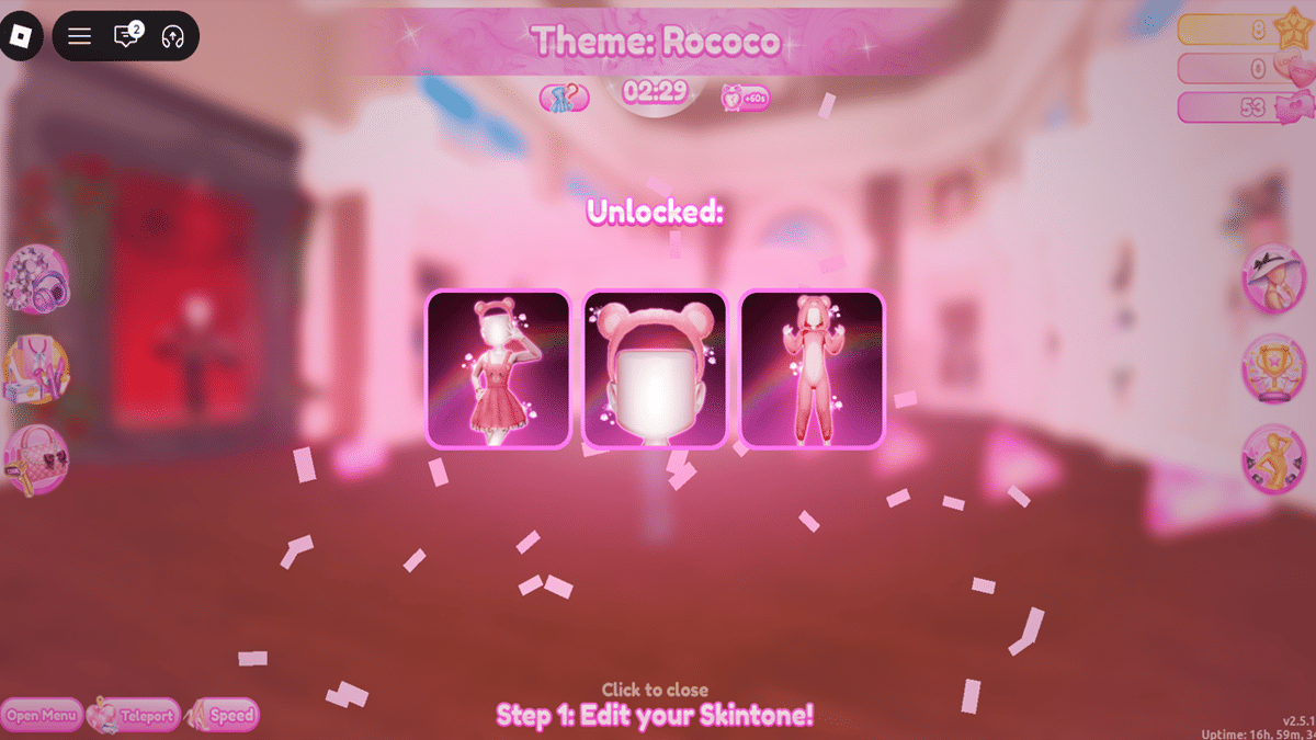 kode redeem Dress to Impress berhadiah item fashion