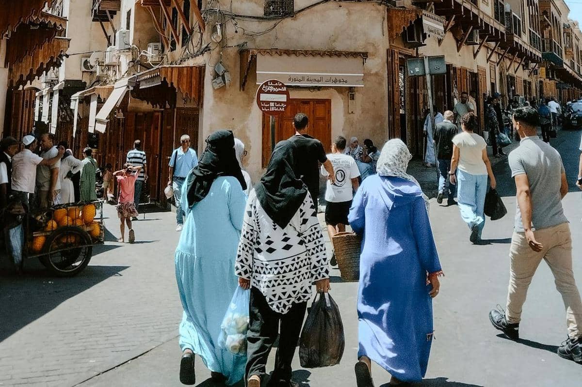 Suasana sore hari di Maroko.
