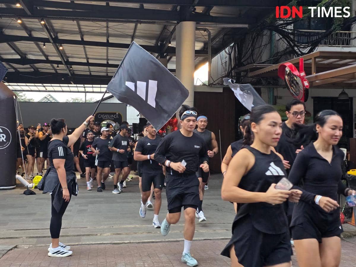 Acara lari bersama komunitas dan peluncuran ulang sepatu adidas Adizero EVO SL di M Bloc Space