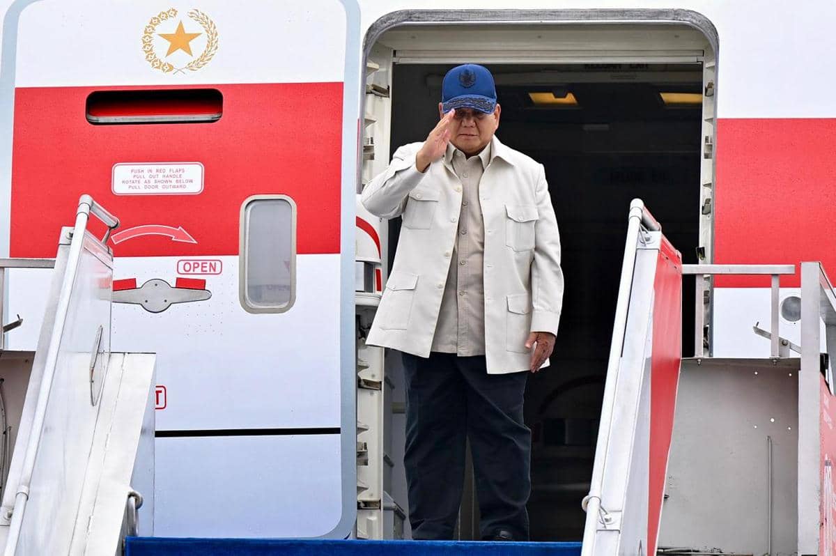 Presiden Prabowo Subianto, Senin (16/2/2026) terbang ke Washington DC, Amerika Serikat untuk melakukan kunjungan kerja (dok. Sekretariat Presiden)