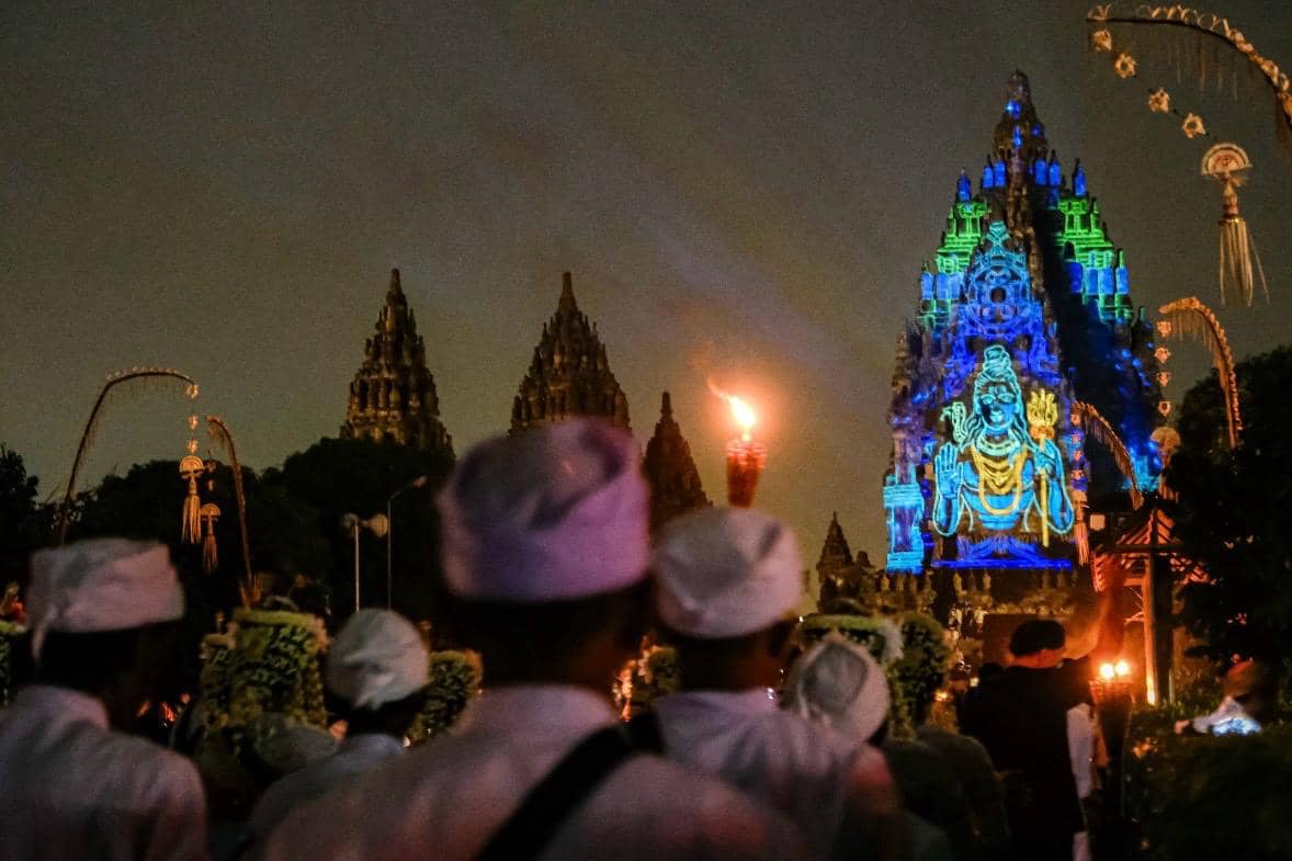 Upacara Mahashivaratri dan Prambanan Shiva Festival di Kompleks Candi Prambanan, Sleman, Daerah Istimewa Yogyakarta, Minggu (15/2/2026) (dok. Kementerian Pariwisata)