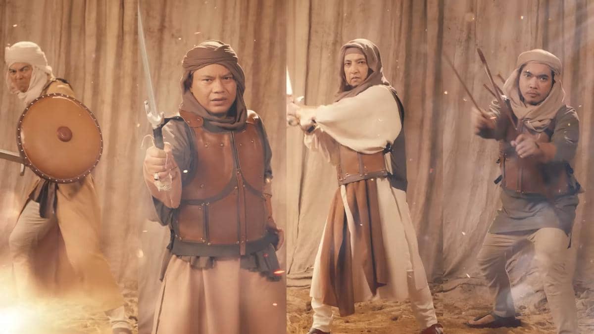 Wali dalam video klip Romantika Badar dan Uhud