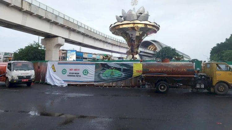 Tugu Cempako Palembang (Dok. Tangkapan layar video)