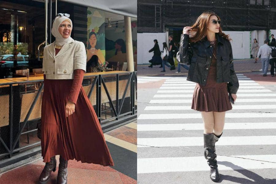 Adu Gaya Geni Faruk vs. Para Menantu (instagram.com/genifaruk | instagram.com/aaliyah.massaid)