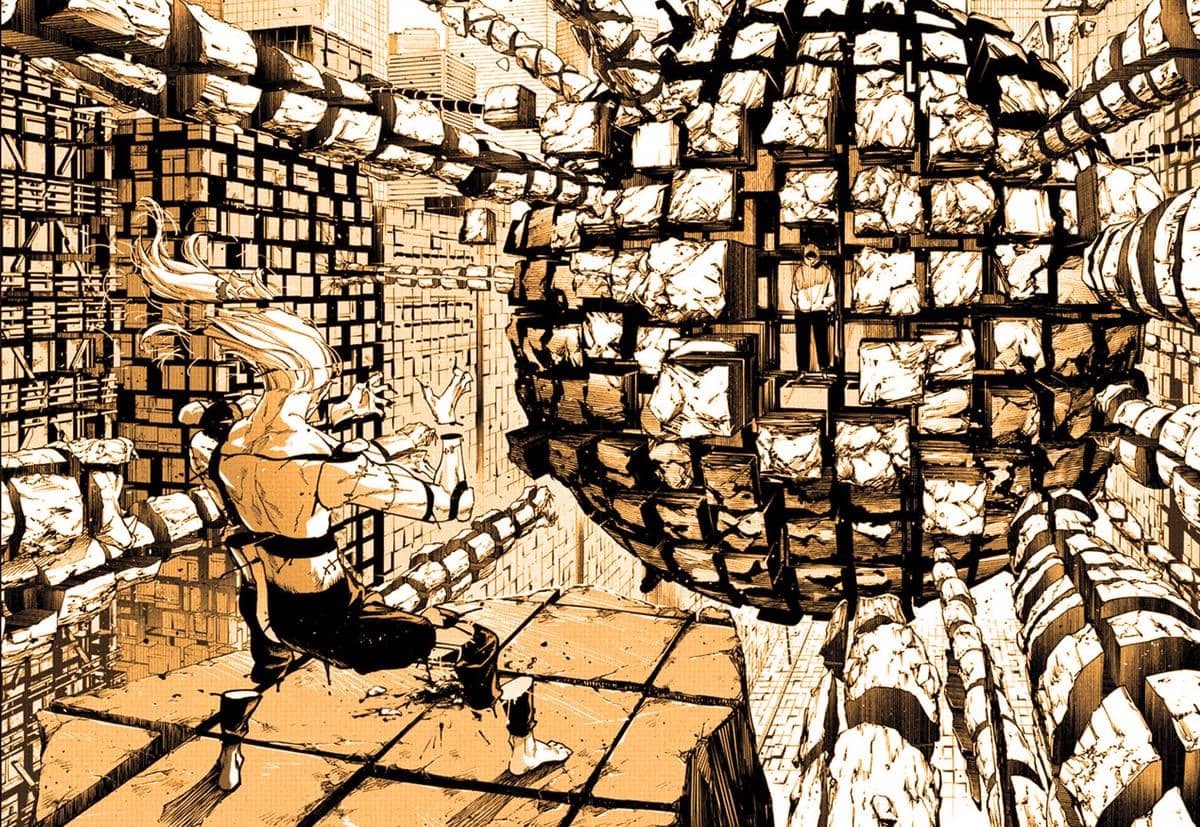 Yuji membatalkan pelepasan domain Mahito dengan Dismantle - Jujutsu Kaisen Modulo