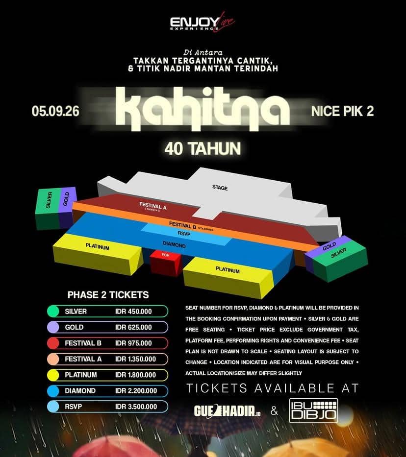 harga tiket konser “Kahitna 40 Tahun”