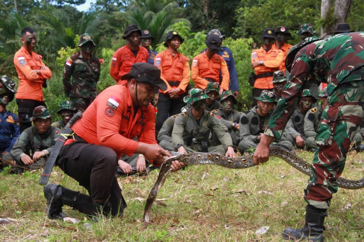 Grup 4 Khusus TNI AU Latihan Kemampuan Bertahan di Gunung dan Pantai