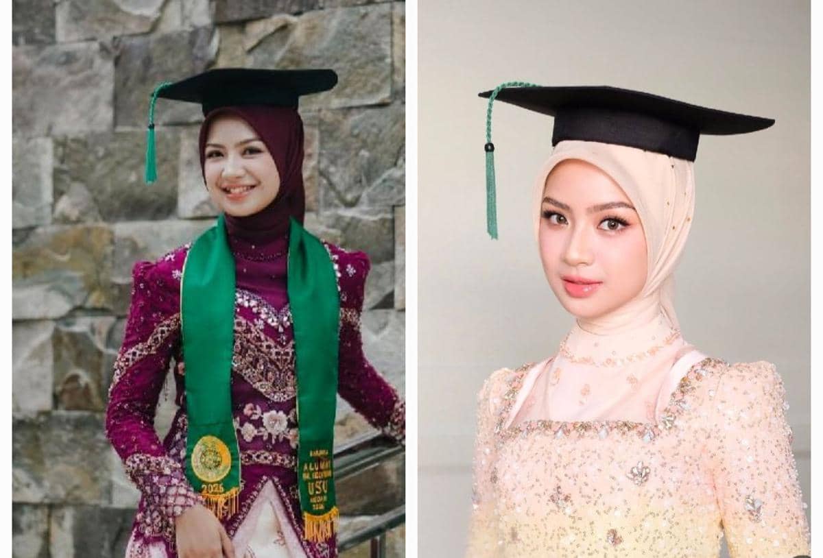 potret Nashwa Zahira lulus sarjana kedokteran USU