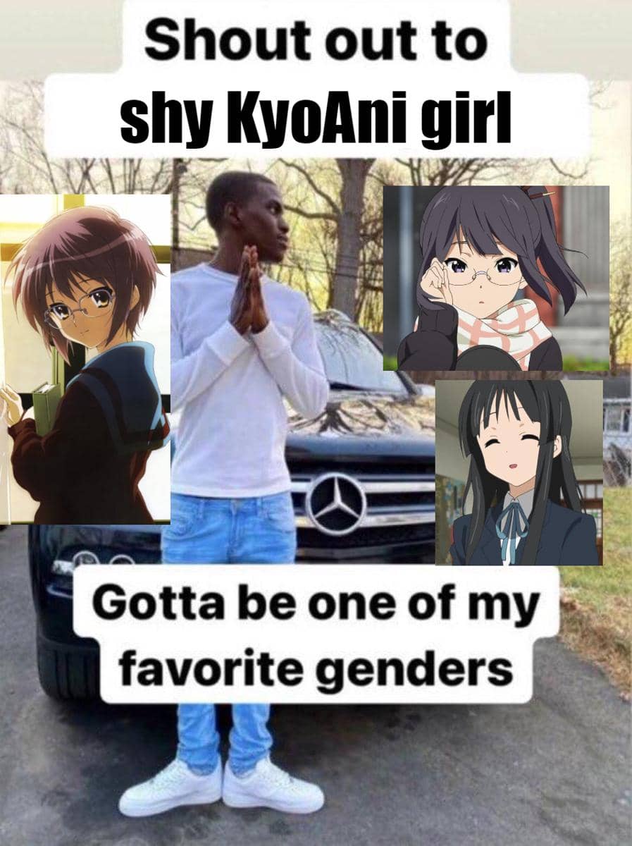 meme anime tentang sifat pemalu