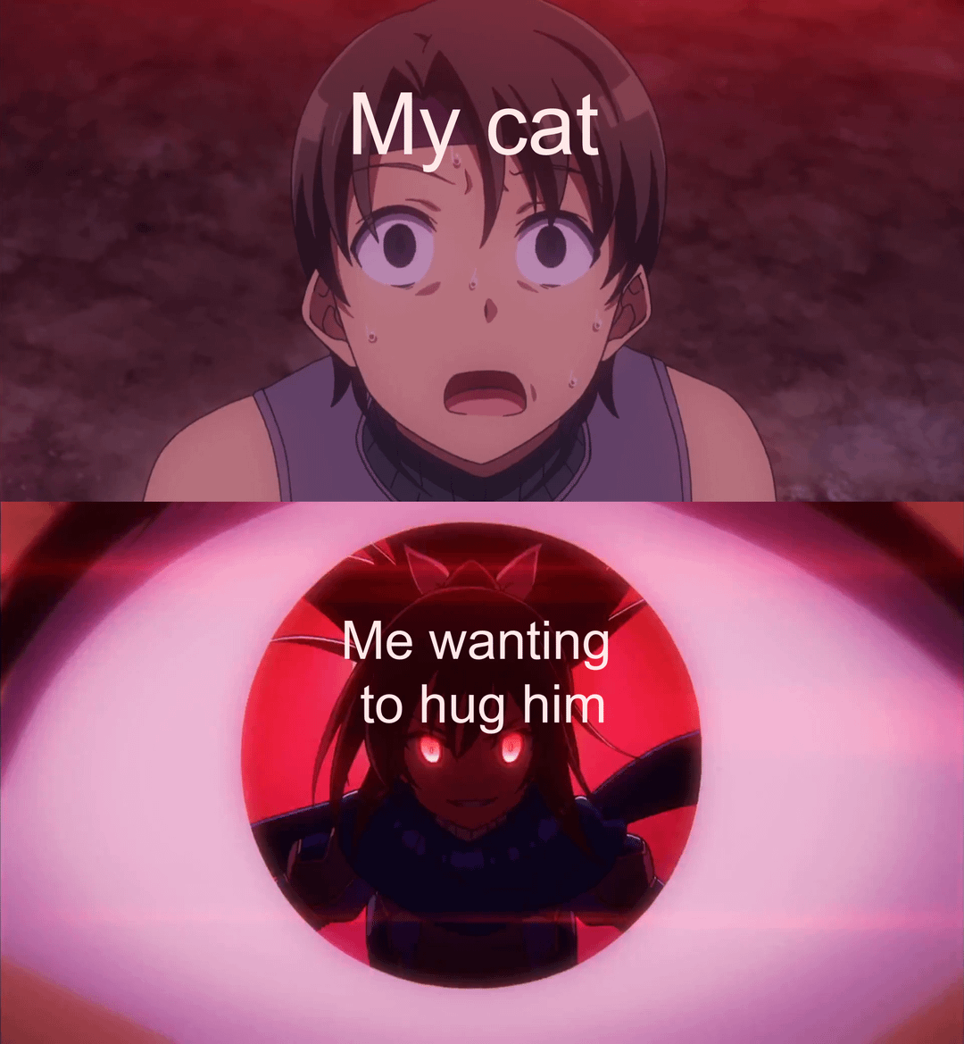 meme anime tentang pelukan