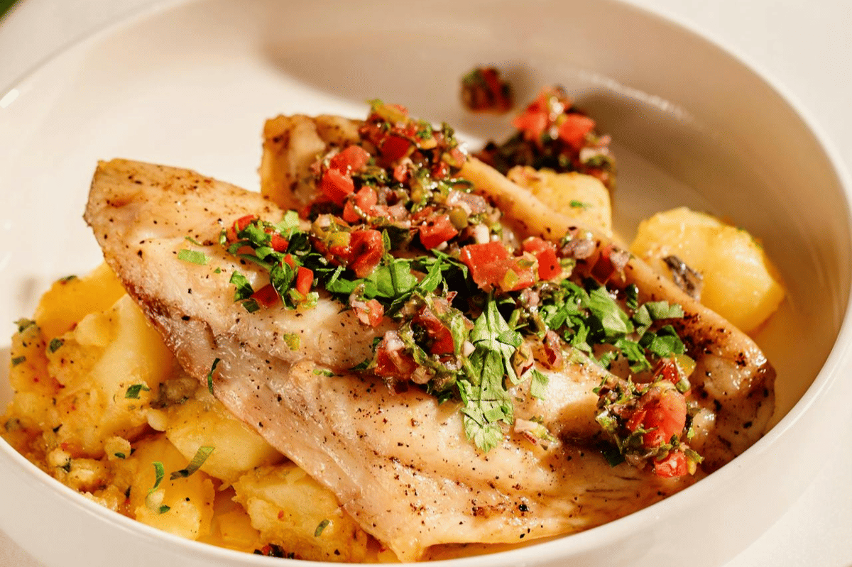 ilustrasi ikan panggang madu sambal dabu-dabu