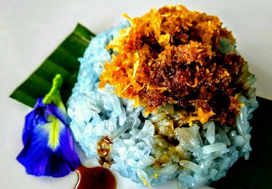 ilustrasi ketan biru