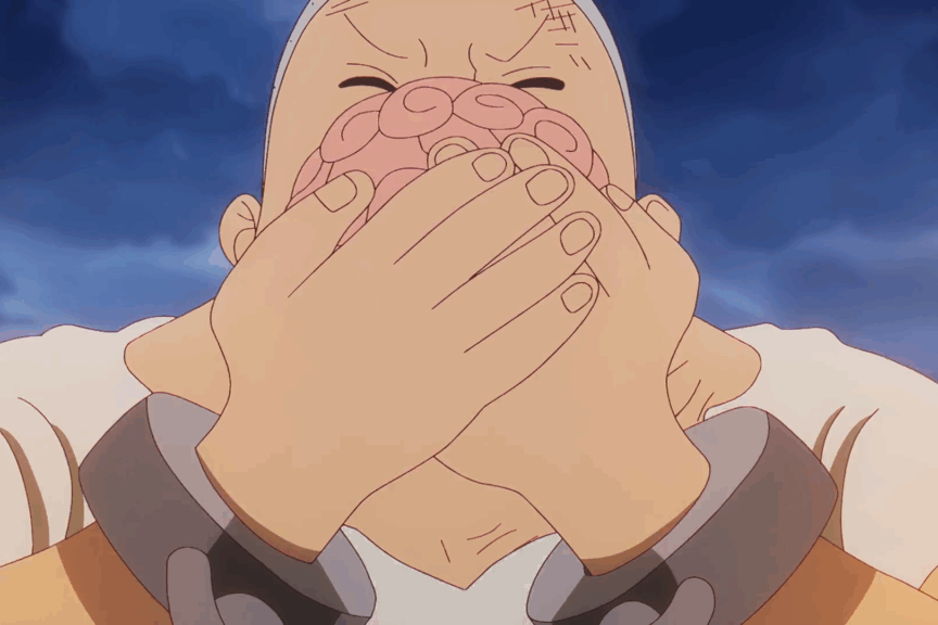 Kuma memakan Nikyu Nikyu no Mi.