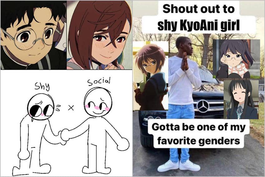 8 Meme Anime tentang Sifat Pemalu, Malah Jadinya Lucu