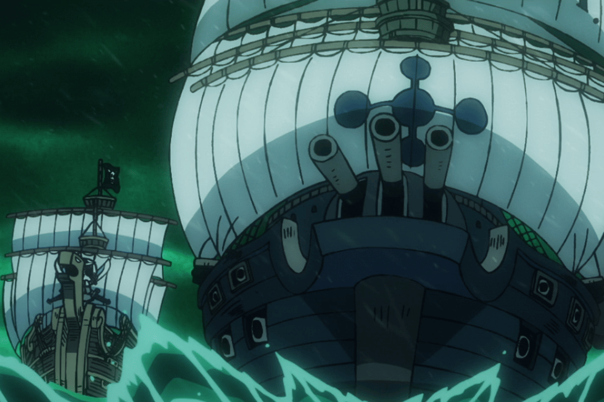 Bajak Laut Rambut Merah menyerang kapal CP9.