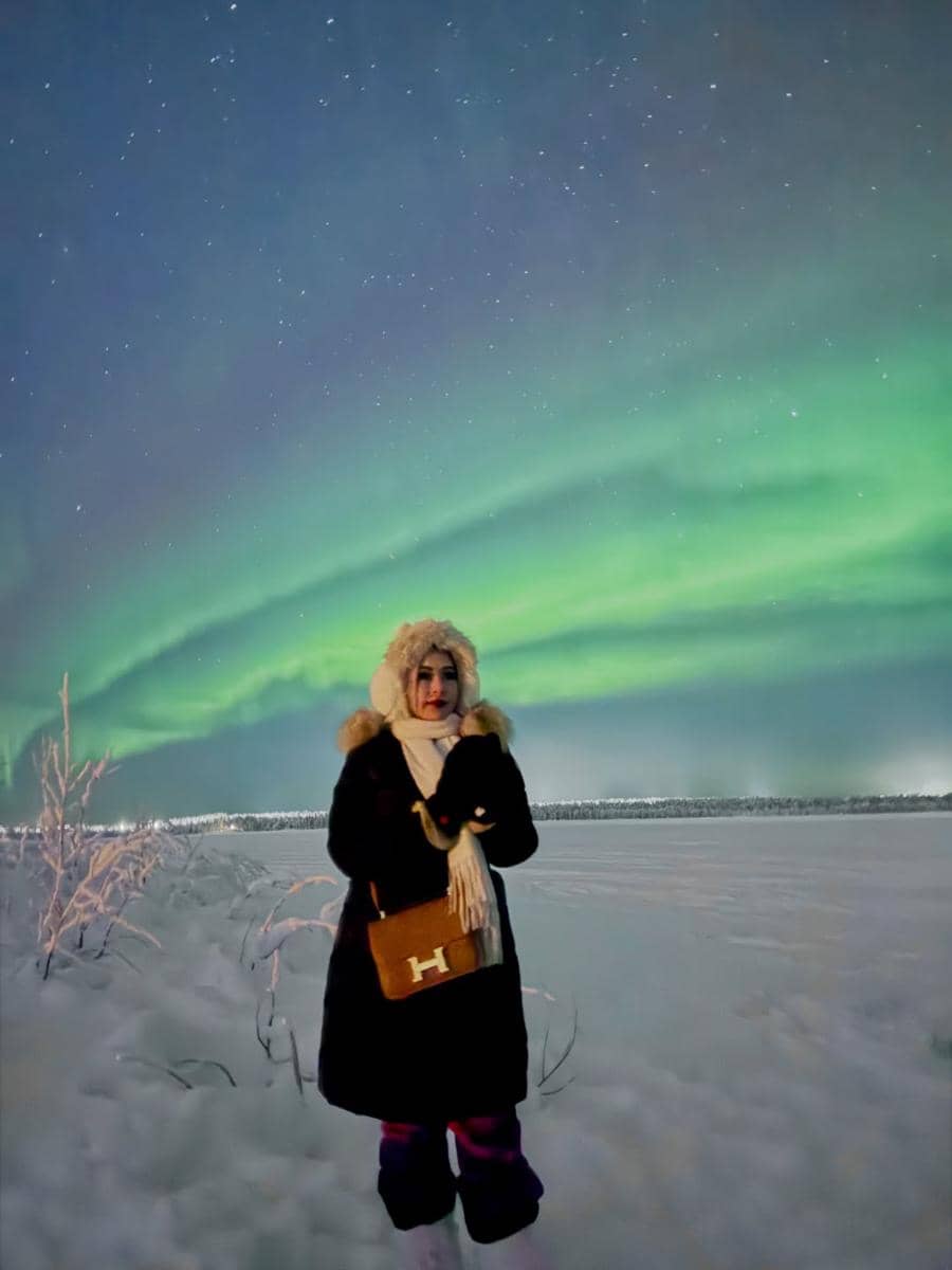 Eddies Adelia liburan musim dingin di Finlandia