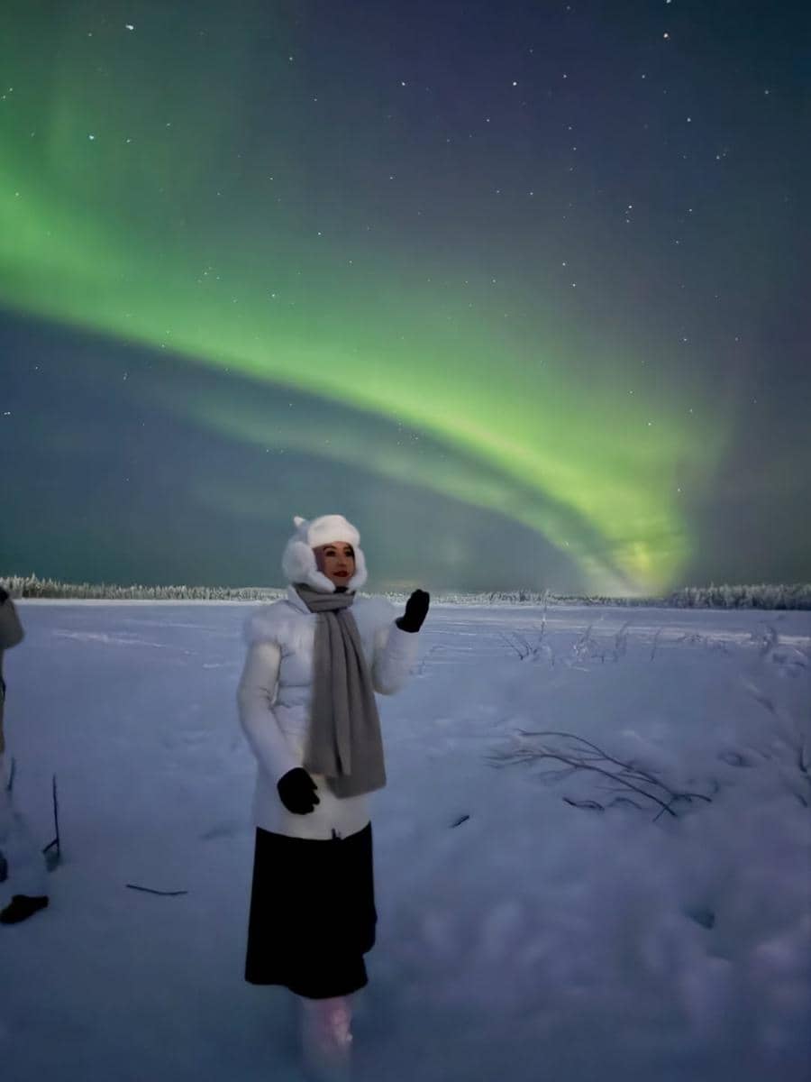 Eddies Adelia liburan musim dingin di Finlandia