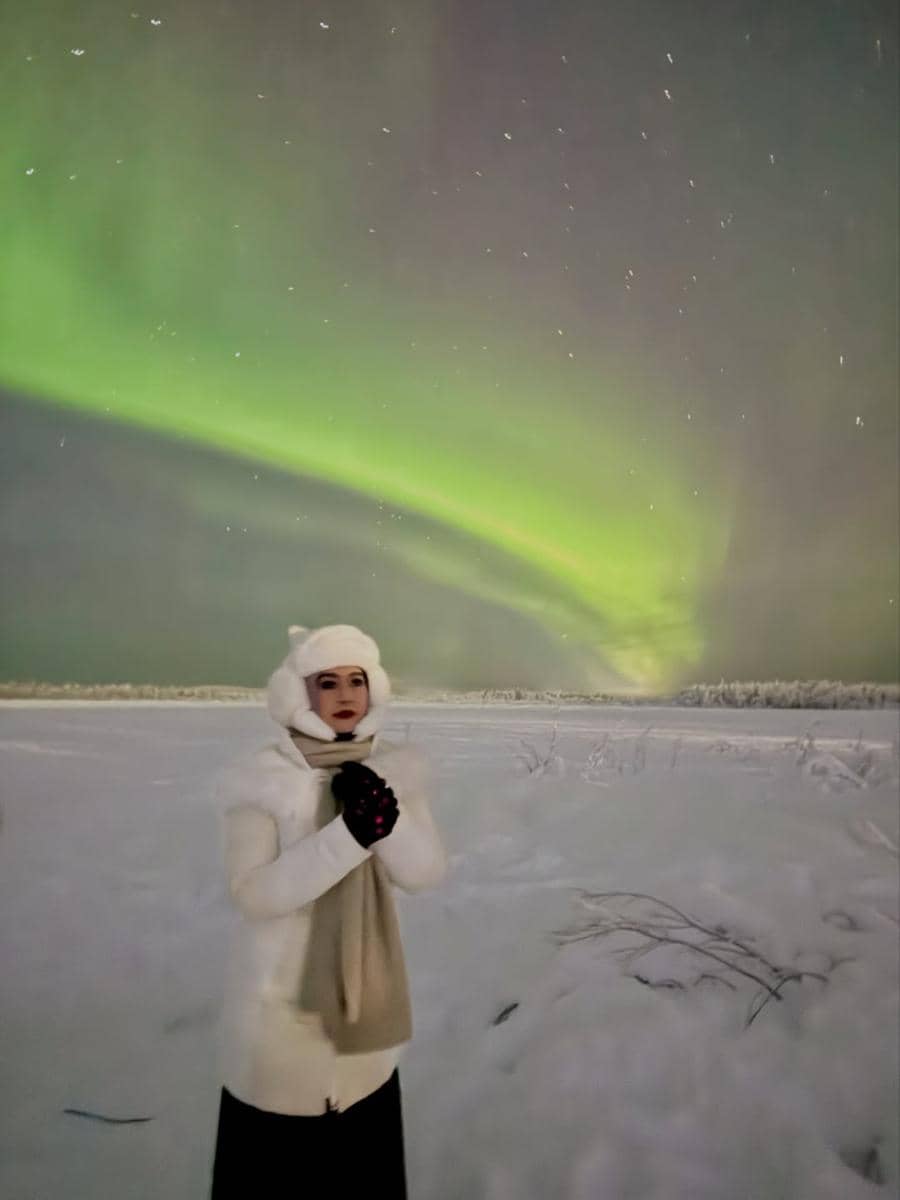 Eddies Adelia liburan musim dingin di Finlandia